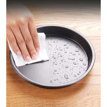 YIKANGHENG 6.5 Inch Nonstick Pizza Pan for Easy Cooking