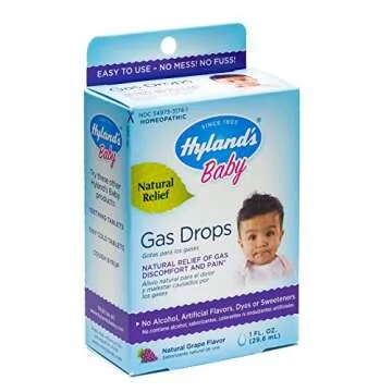 Hyland’s Naturals Gas Drops for Babies, Natural Gas Relief, Grape Flavor, 1 Fl Oz