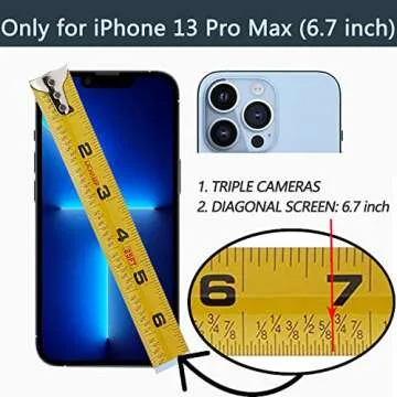 LAMEEKU Wallet Case with Card Holder for iPhone 13 Pro Max, 360°Rotation Ring Stand, Leather Kickstand Card Slots Case,RFID Blocking Shockproof Cover for Women and Men for Apple 13 Pro Max 6.7'' Beige