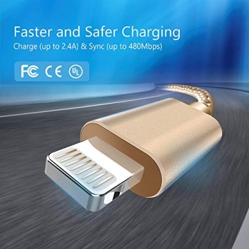 MFi Certified iPhone Charger 3 Pack Fast Charging Cables