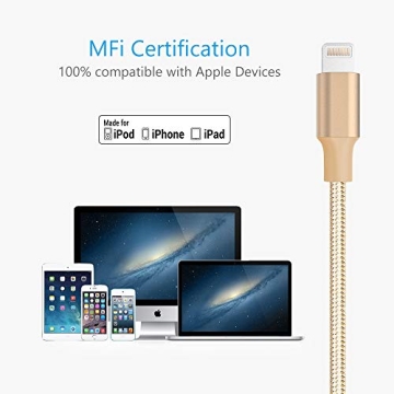 MFi Certified iPhone Charger 3 Pack Fast Charging Cables