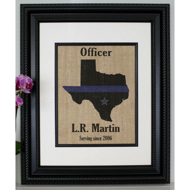 Customized Thin Blue Line Flag - Perfect Police Gift