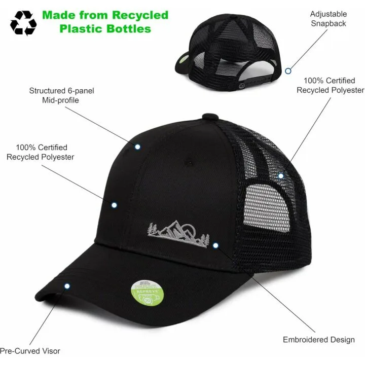 Men's Eco-Friendly Snapback Trucker Hat - Go Green!