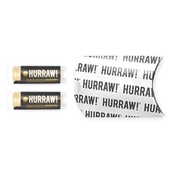 Hurraw! Sun Lip Balm (Zinc Oxide Protection, Broad Spectrum SPF 15, Tangerine, Chamomile), 2 Pack: O...