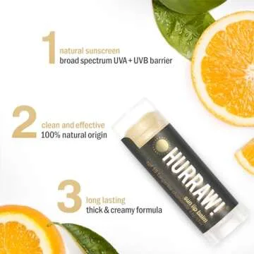 Hurraw! Sun Lip Balm - SPF 15 Protection for All Ages 2-Pack