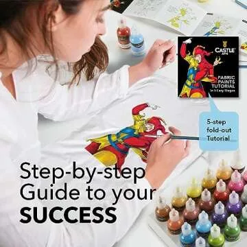 Vibrant 3D Fabric Paint Set - 24 Colors for All Creators