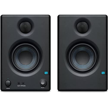 PreSonus Eris E3.5-3.5" Near Field Studio Monitors (Pair) – Powered Desktop Speakers for Music Production, Studio-Quality Recording, and Active Media Reference