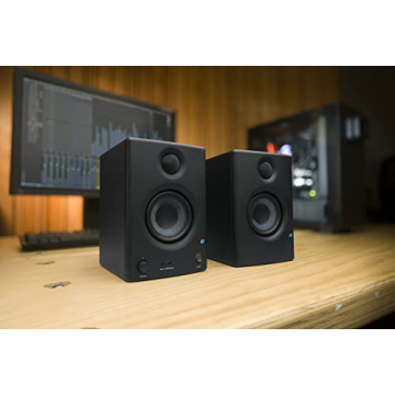 PreSonus Eris E3.5-3.5" Near Field Studio Monitors (Pair) – Powered Desktop Speakers for Music Production, Studio-Quality Recording, and Active Media Reference