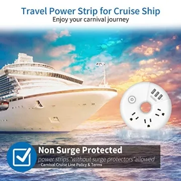 Compact Travel Power Strip with USB Ports for All Devices