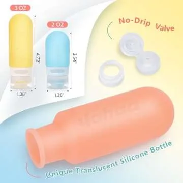 18 Pcs Leak-Proof Silicone Travel Toiletries Set