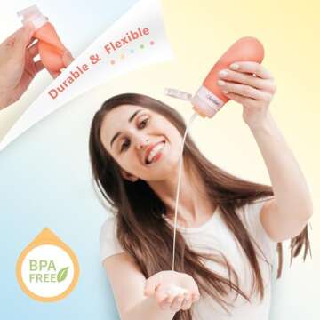 18 Pcs Leak-Proof Silicone Travel Toiletries Set