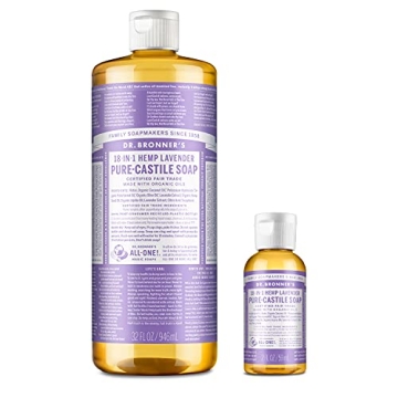 Dr. Bronner's Pure-Castile Liquid Soap Lavender Bundle 32 oz