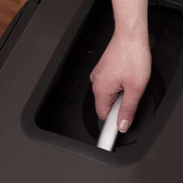 Stylish 50L Trash Can with Manual Compactor Mechanism