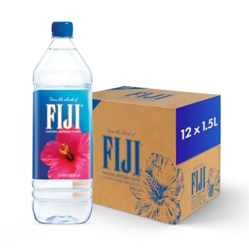 FIJI Natural Artesian Bottled Water 1.5L (Pack of 12) - Pure Electrolytes