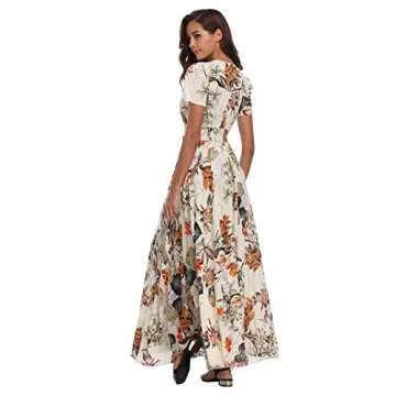 Ferrendo Floral Maxi Dress for Women - Stylish & Comfortable