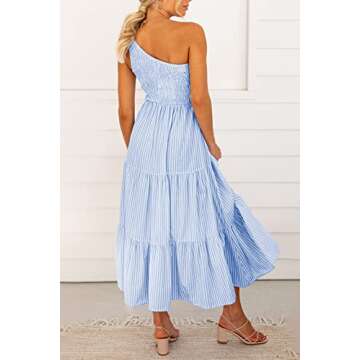 BTFBM One Shoulder Casual Summer Dress for Women