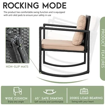 Stylish FDW Wicker Patio Furniture Set for Outdoor Comfort