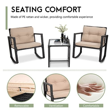 Stylish FDW Wicker Patio Furniture Set for Outdoor Comfort