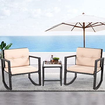 Stylish FDW Wicker Patio Furniture Set for Outdoor Comfort