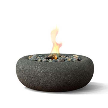 Terra Flame Tabletop Fire Bowls Zen – Portable Graphite Fire Bowl for Cozy Gatherings