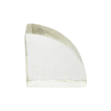 Geometric Glass Block Bookend for Modern Decor