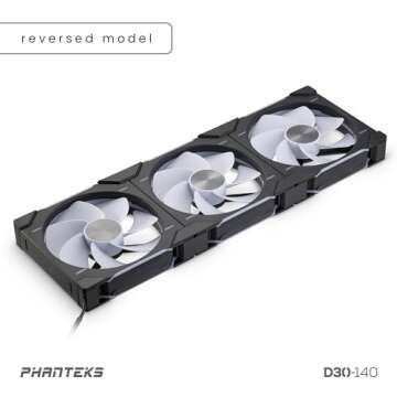 Phanteks D30-140 DRGB PWM Fan 3Pack - Premium Lighting & Performance