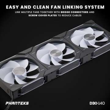 Phanteks D30-140 DRGB PWM Fans - Superior Cooling & Style