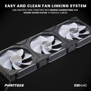 Phanteks D30-140 DRGB PWM Fans - Superior Cooling & Style