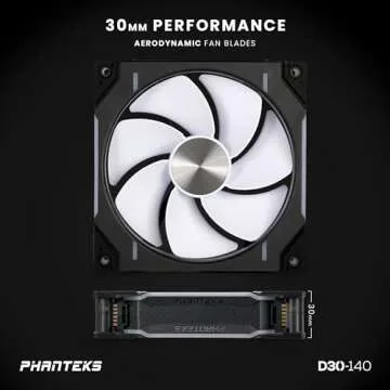Phanteks D30-140 DRGB PWM Fans - Superior Cooling & Style