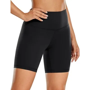 CRZ YOGA Soft High-Waisted ButterLuxe Biker Shorts