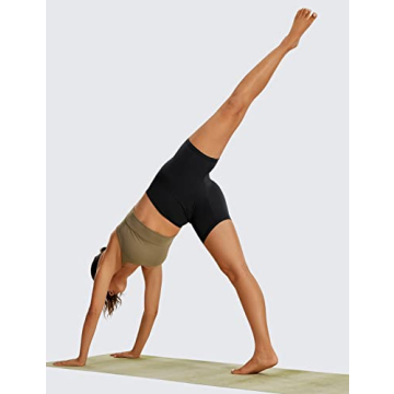 CRZ YOGA Soft High-Waisted ButterLuxe Biker Shorts