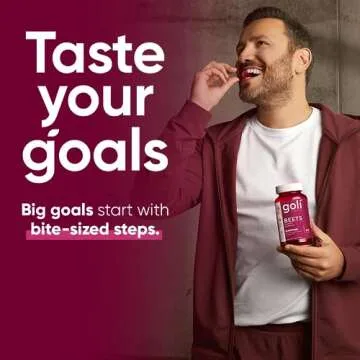 Goli Nutritional Supplement, Beets Cardio Gummy - 60 Count - 100mg CoQ10 & Beet Root Extract - Gluten-Free, Vegan, Non-GMO, and Gelatin-Free. Nature's Great Superfood.
