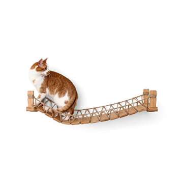 CatastrophiCreations Cat Bridge Wall-Mounted Play and Lounge Toy Cat Tree Tower Alternative for Pets