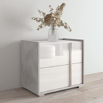 Meble Sky 25" Modern Nightstand with Two Drawers