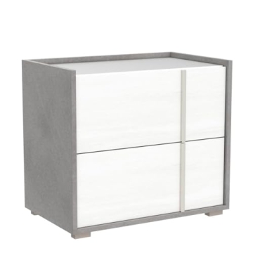 Meble Sky 25" Modern Nightstand with Two Drawers