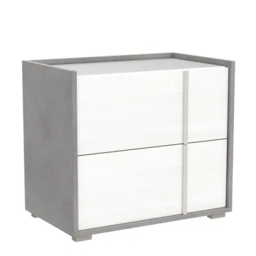Meble Sky 25" Modern Nightstand with Two Drawers