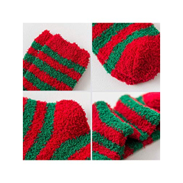 Cozy Christmas Fuzzy Socks for Women - 6 Pairs of Warmth