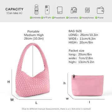 LIKEBAG Woven Handbag Vegan Leather Tote for Women