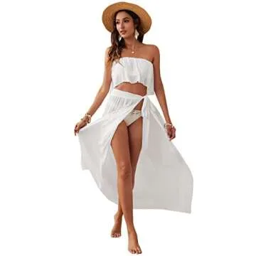 Stylish Verdusa Women's See Through 2-Piece Cover Up