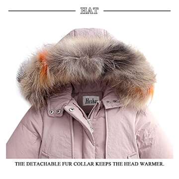 Srkrando Baby Toddler Snowsuit Boys Girls Winter Kids Snow Bib Pant Jacket Suit Coat