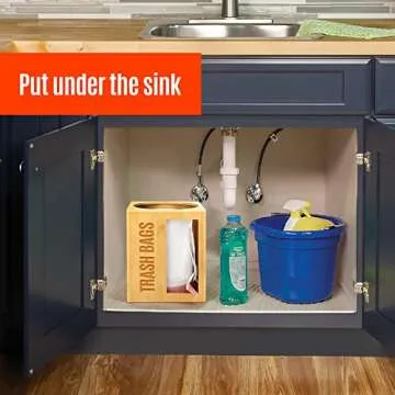 Libreshine Extra Large Trash Bag Organizer - Stylish Storage Solution