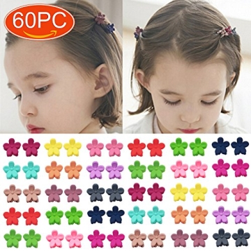 60pcs Baby Girl Mini Hair Claw Clips for Toddlers