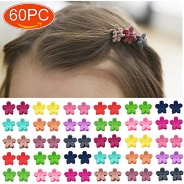 60pcs Baby Girl Mini Hair Claw Clips for Toddlers