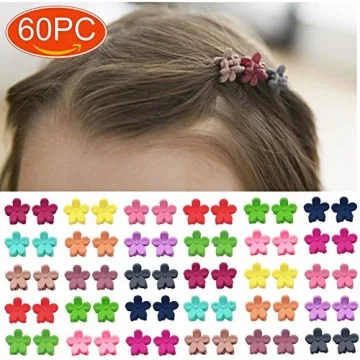 60pcs Baby Girl Mini Hair Claw Clips for Toddlers