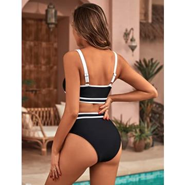 BMJL Women’s Sporty High Waisted Bikini Swimsuit