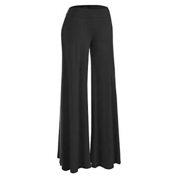 Made By Johnny Women's Wide Leg Palazzo Lounge Pants - Comfort in Style