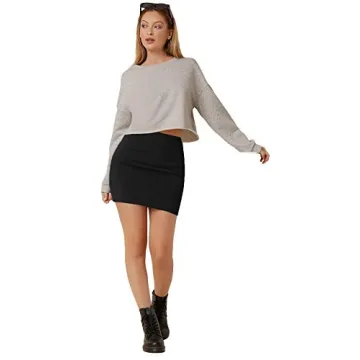 Verdusa Women's High Waisted Bodycon Pencil Skirt