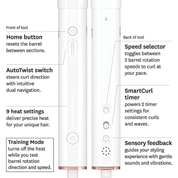 T3 AutoTwist Curling Iron with Ceramic Barrel & Ion Generator