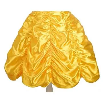 Dressy Daisy Girls' Princess Yellow Gold Ball Gown Birthday Party Fancy Dress Up Halloween Costume with Accessories Size 2T