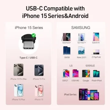 Portable USB-C Charger for iPhone 15 - Fast & Compact